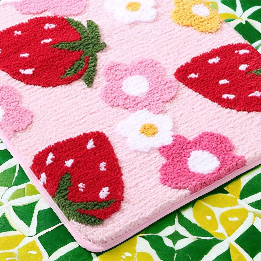 Luxury Thick Absorbent Strawberry Mat