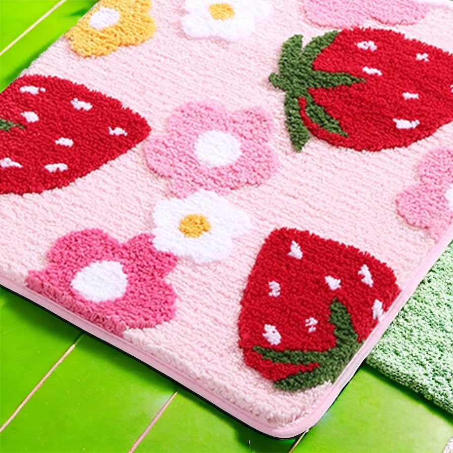 Luxury Thick Absorbent Strawberry Mat
