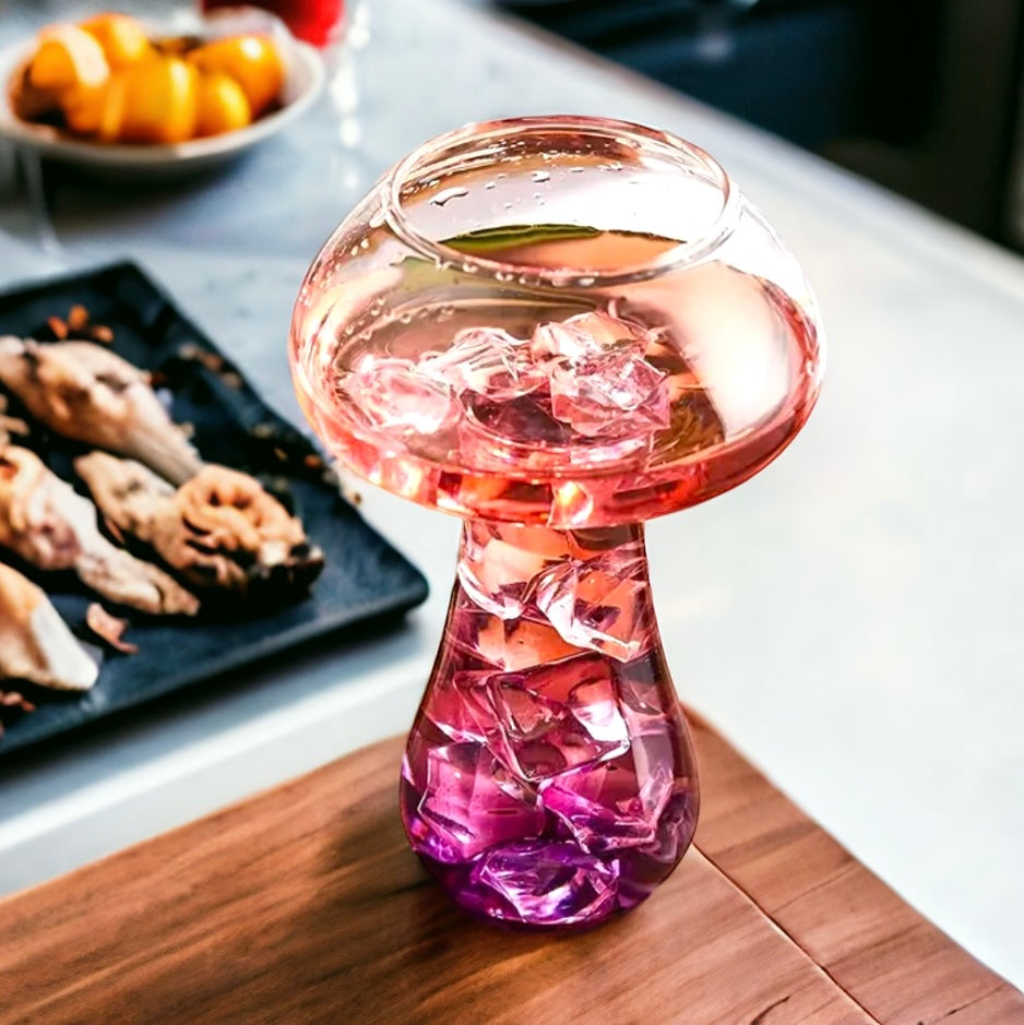 Trending Clear Mushroom Cocktail Glass