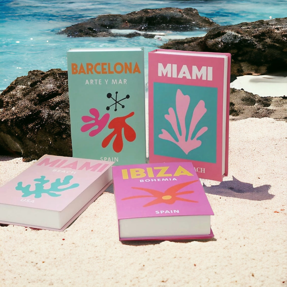 Set Of 3 Travel Decoration Books