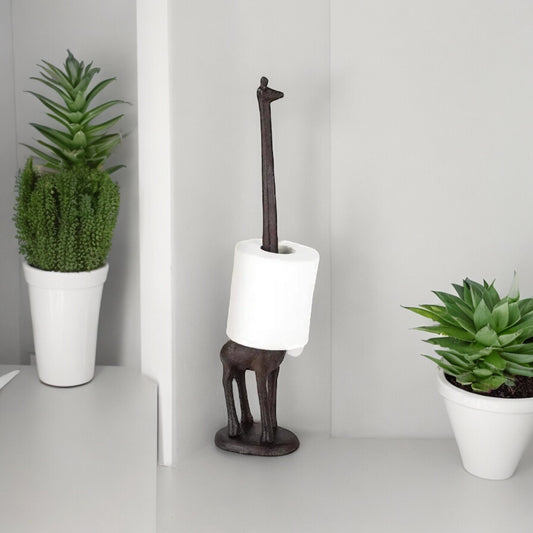 Steel Giraffe Paper Towel Stand