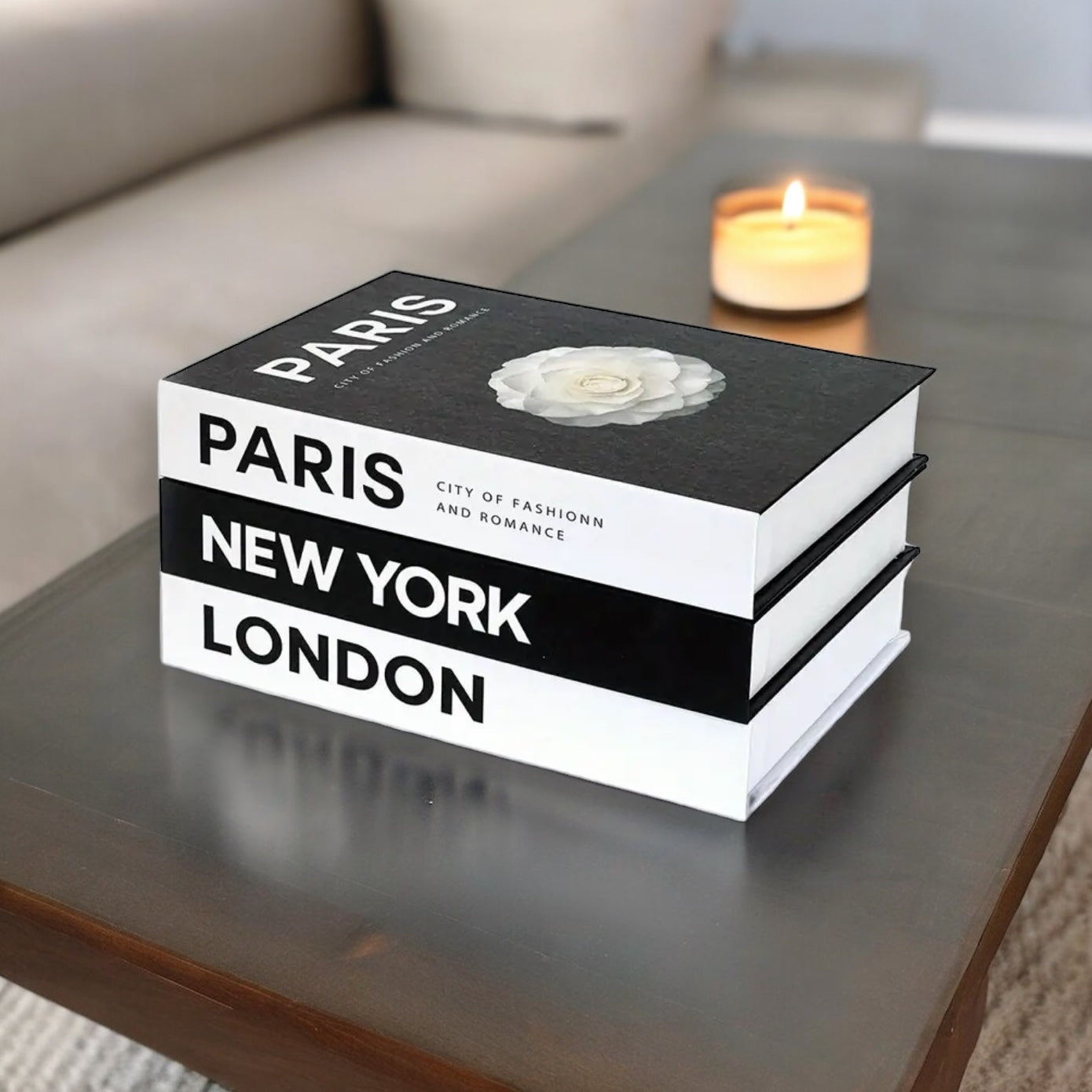 London Paris New York Book Set