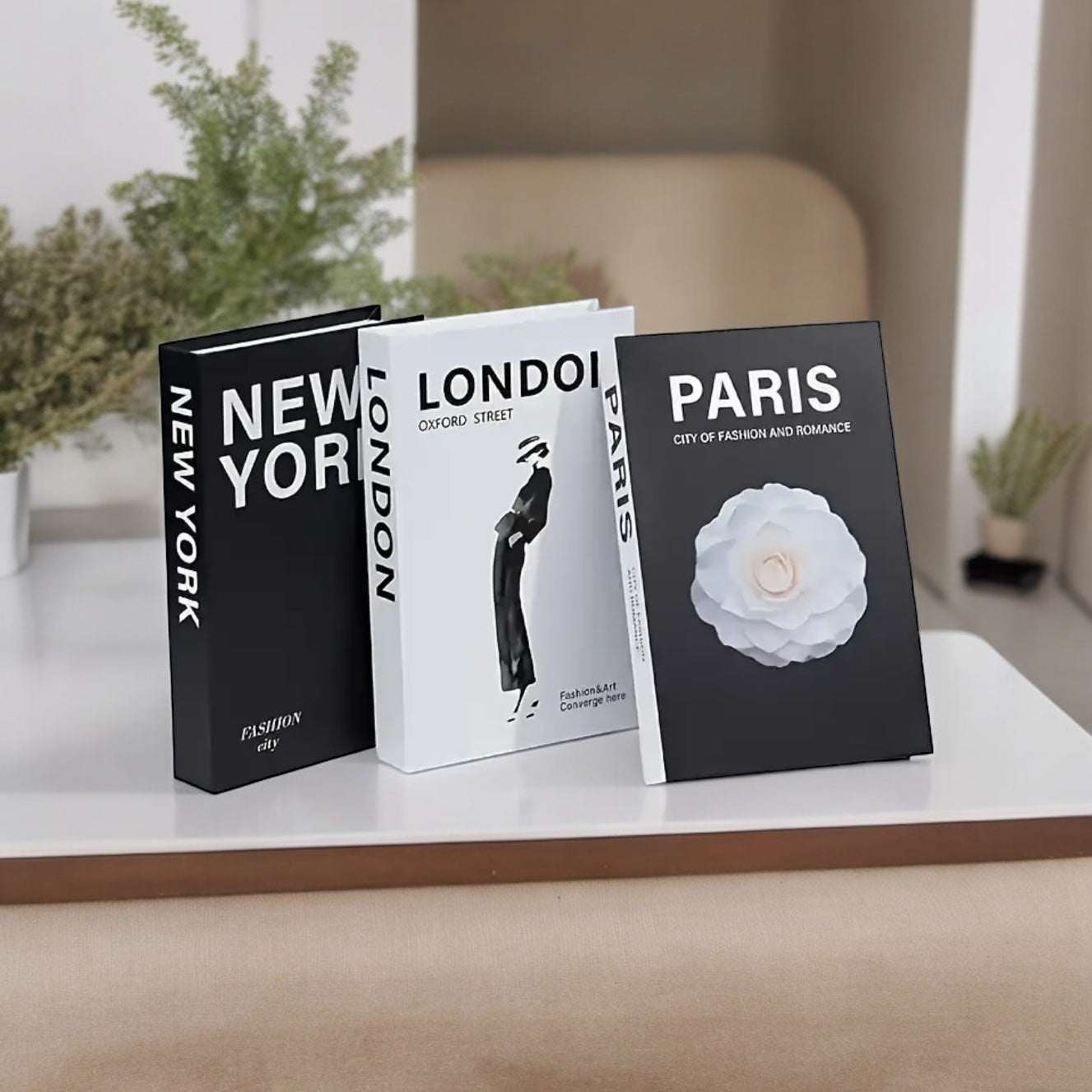 London Paris New York Book Set