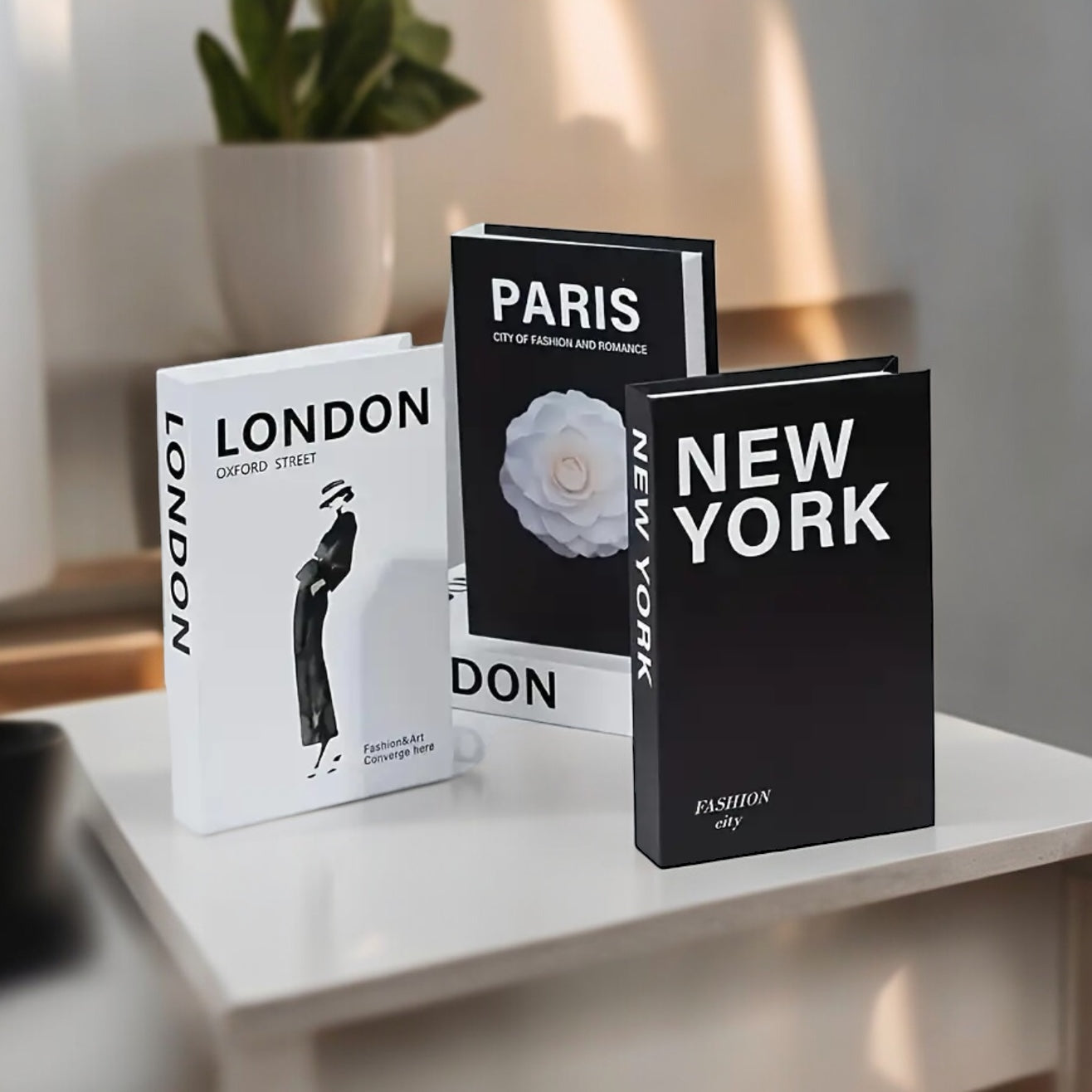 London Paris New York Book Set