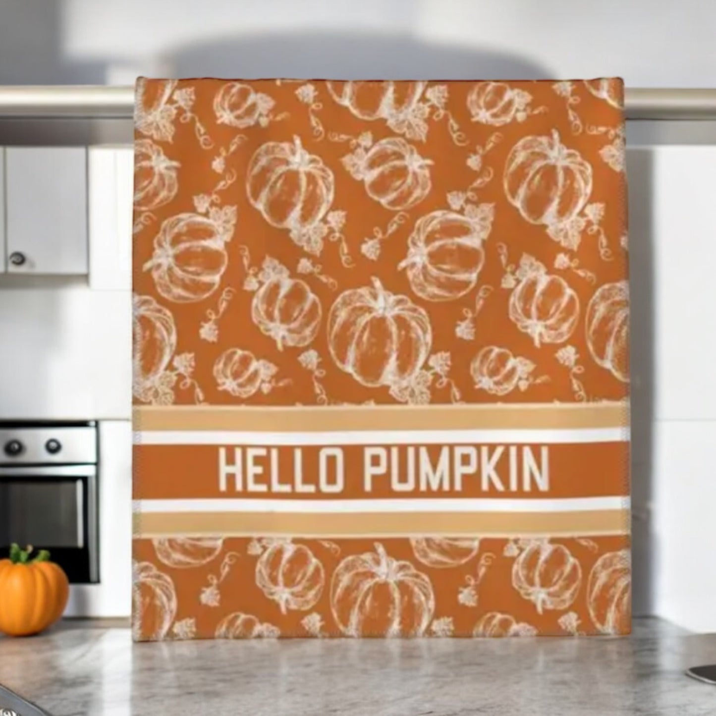 Designer Inspired Autumn Tea Towel