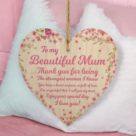 My Beautiful Mum Boxed Hanging Heart