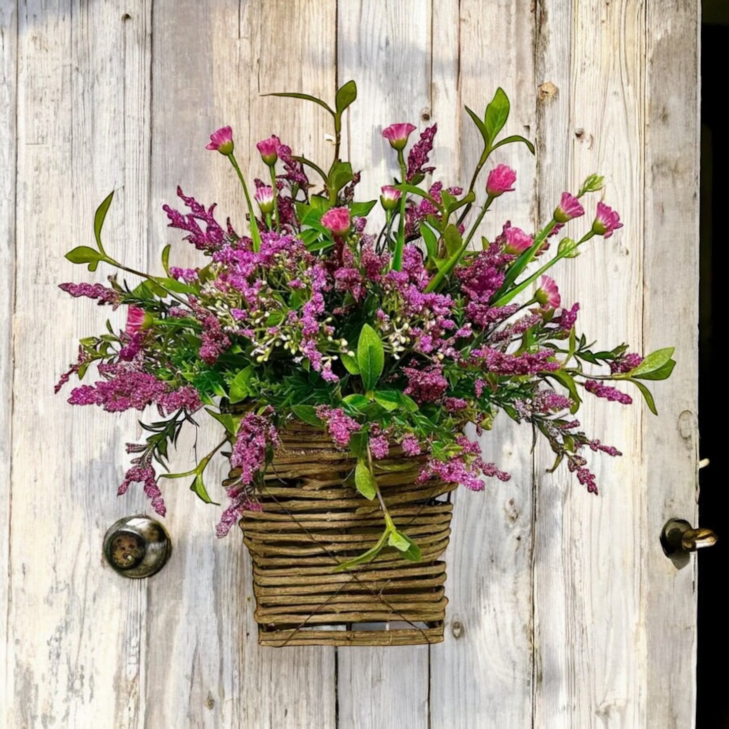 Vermicelli Flower Basket Wreath
