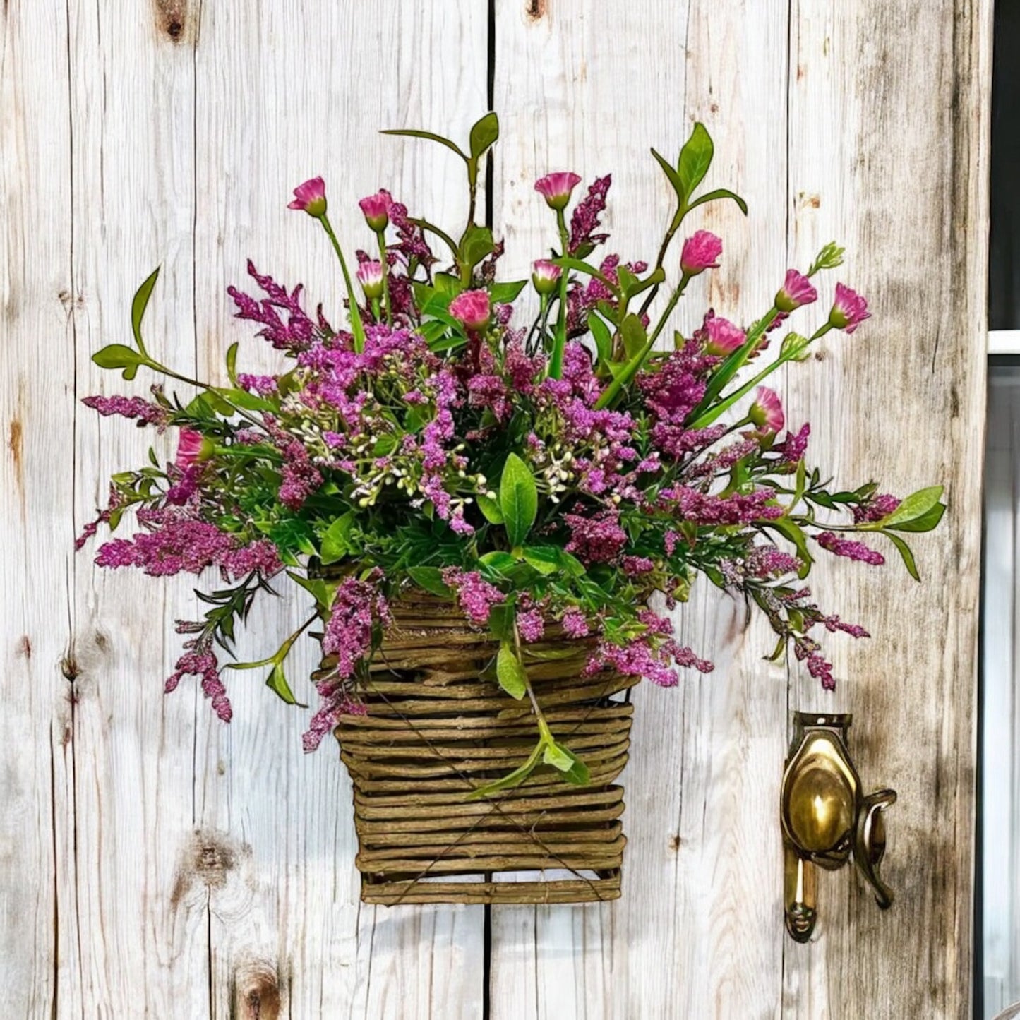 Vermicelli Flower Basket Wreath