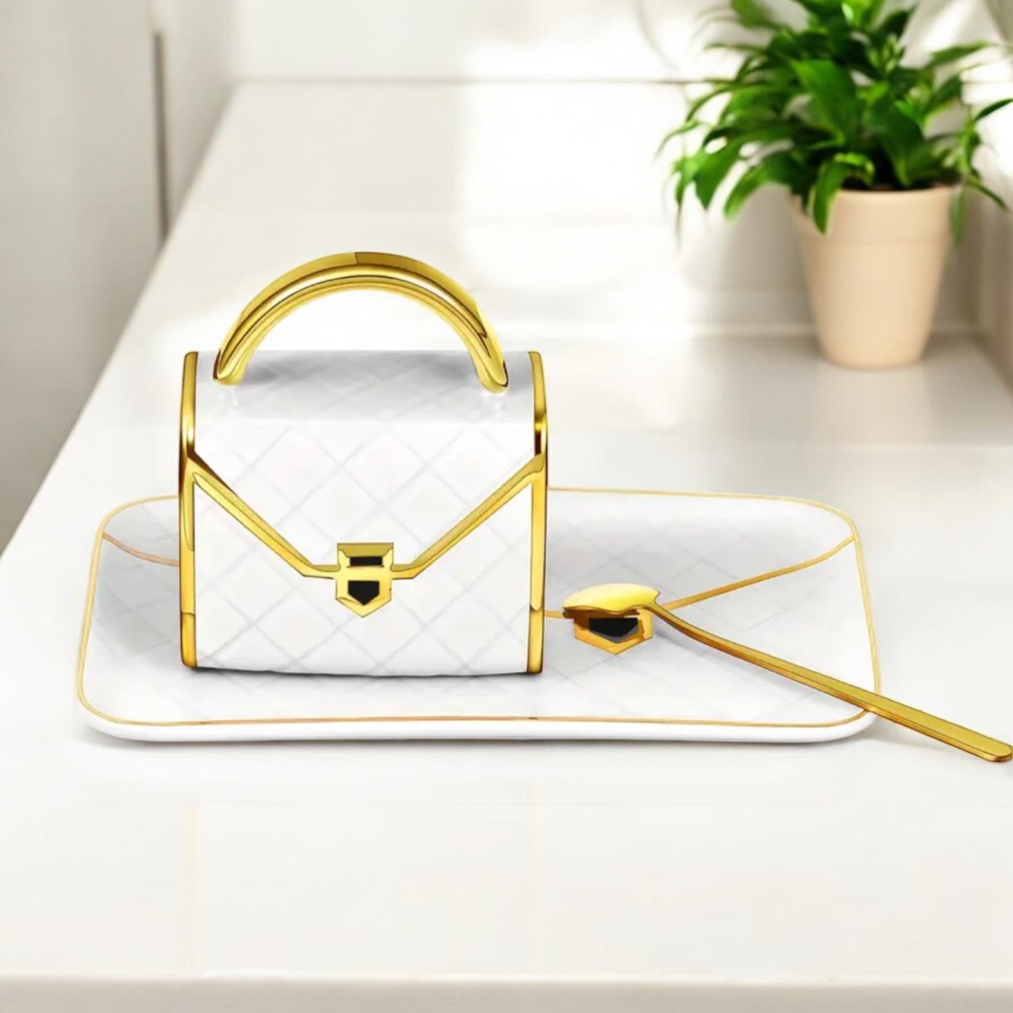 Three Piece Italian Handbag Tea Set