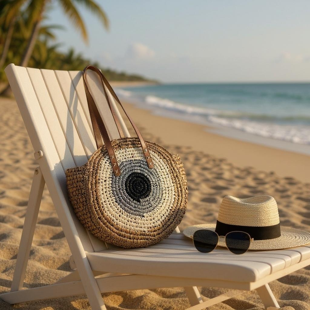 Crochet Evil Eye Tote Bag