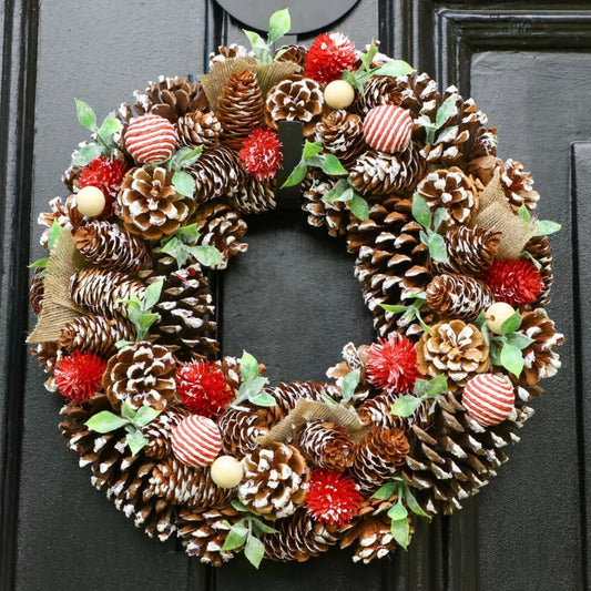 Winter Wonderland Candy Bauble Christmas Wreath