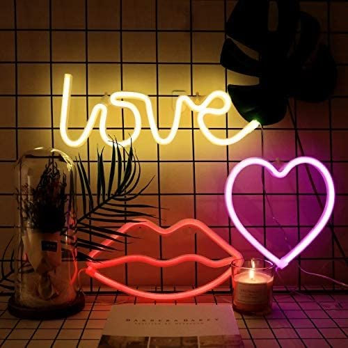 Statement Light Up ' LOVE ' Neon Signs