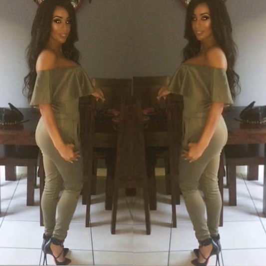 Pre-Loved Off Shoulder Jump Suit