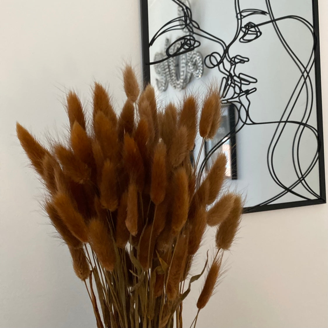 Cute ‘ COFFEE ’ Fluffy Pampas Bunny Tails