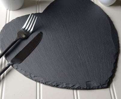 Slate Cheese Board | Heart Shaped Slate Table Placemats