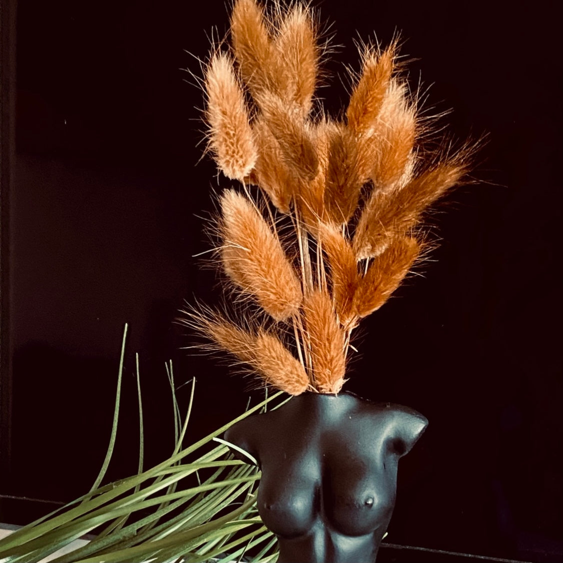 Cute ‘ COFFEE ’ Fluffy Pampas Bunny Tails