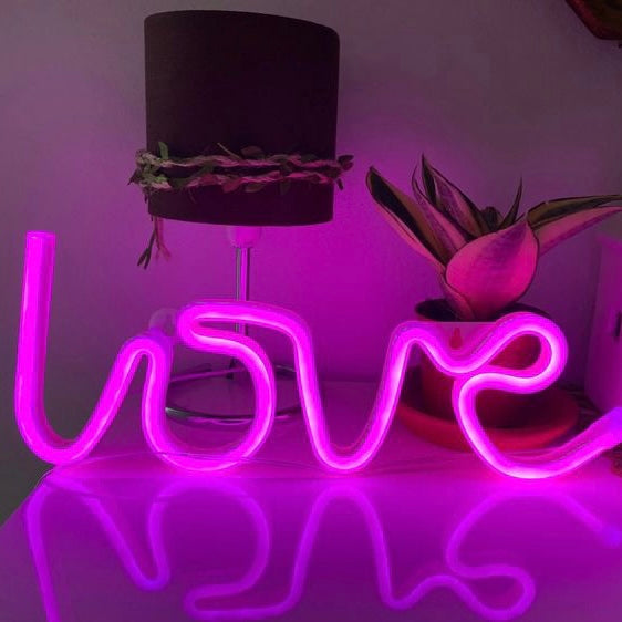 Statement Light Up ' LOVE ' Neon Signs