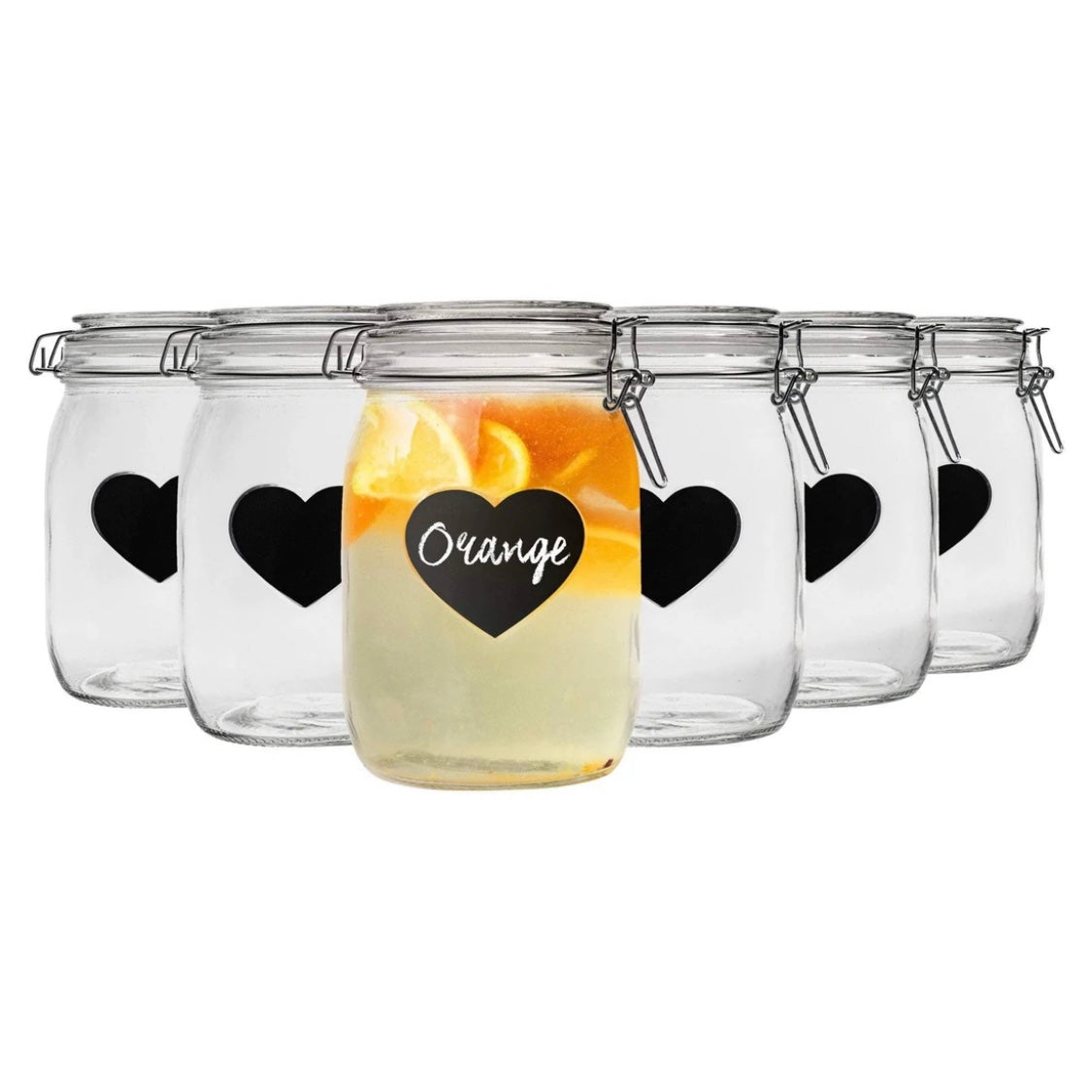 Love Heart Glass Storage Jar | Love Heart Sweets