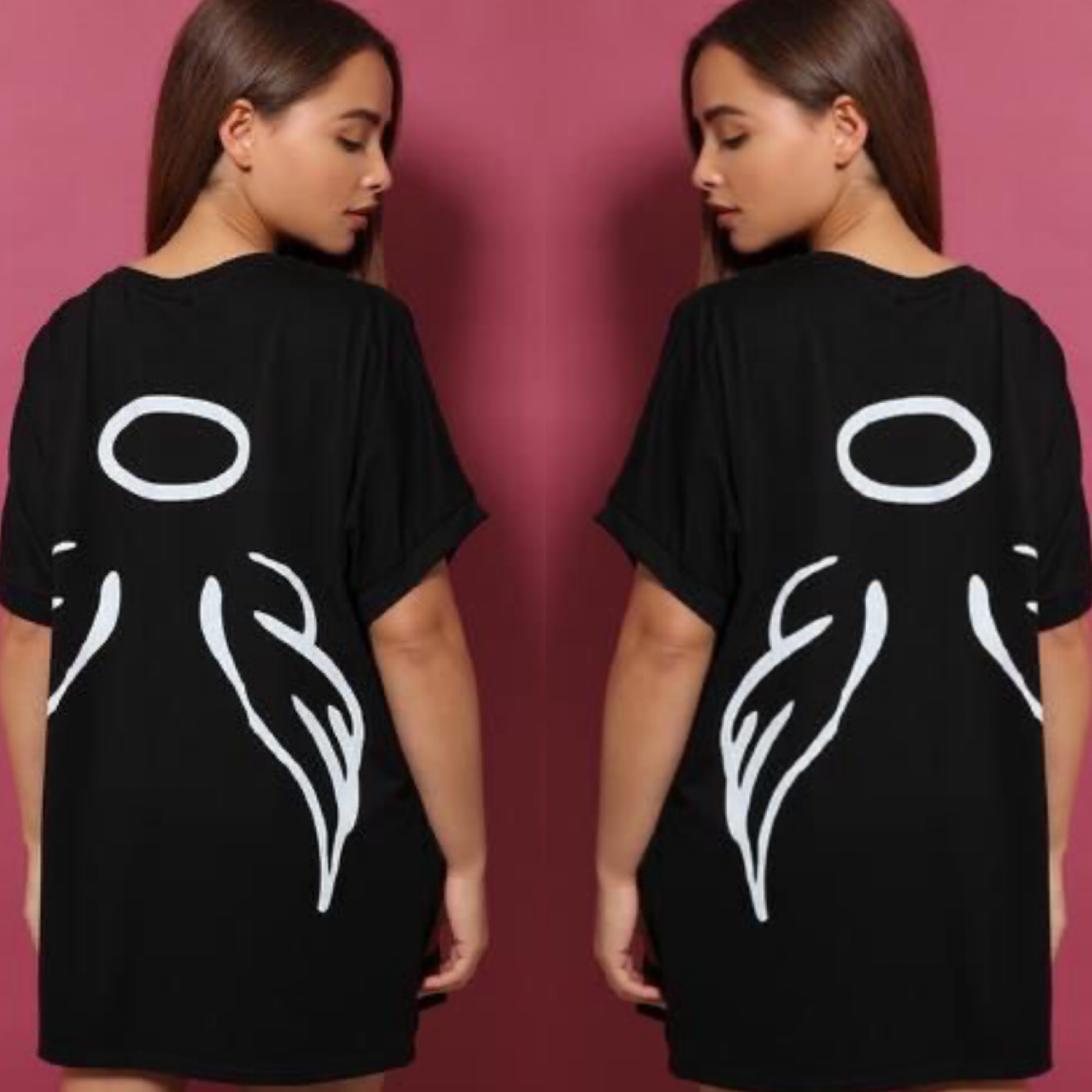 Luxury ‘ 𝓖𝓪𝓫𝓫𝔂 ’ Angel Wing T-Shirt - Pretty Little Presents