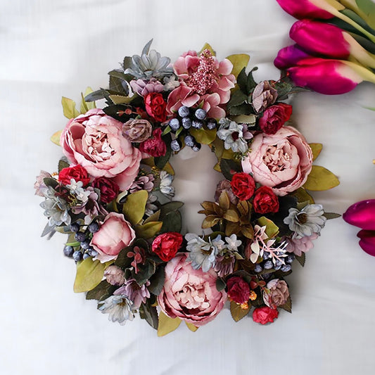 Spring Peony Wreath
