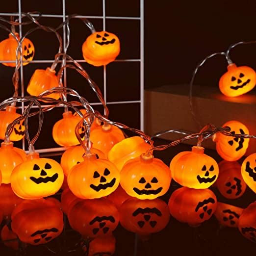 Autumn Decoration Pumpkin Lights | Scary Face Pumpkin Lights |