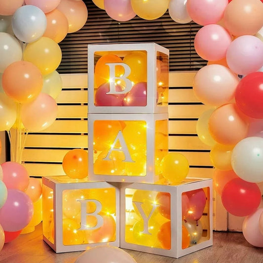 Light Up Baby Balloon Display Box