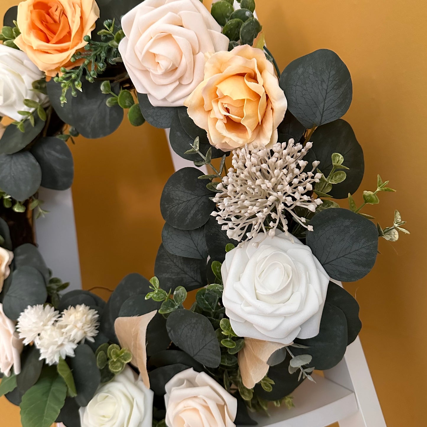 Handmade Eucalyptus & Rose Wreath