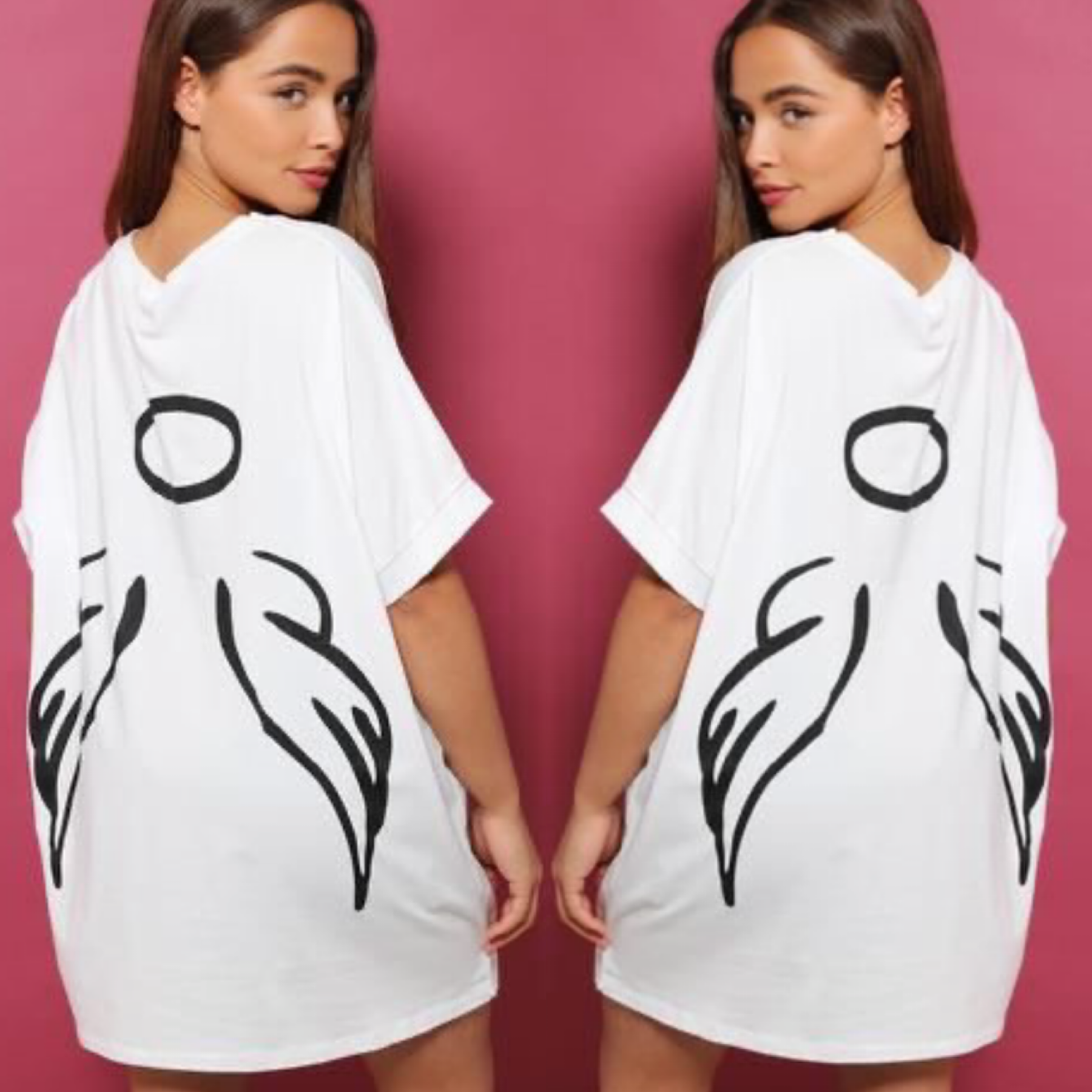 Luxury ‘ 𝓖𝓪𝓫𝓫𝔂 ’ Angel Wing T-Shirt - Pretty Little Presents