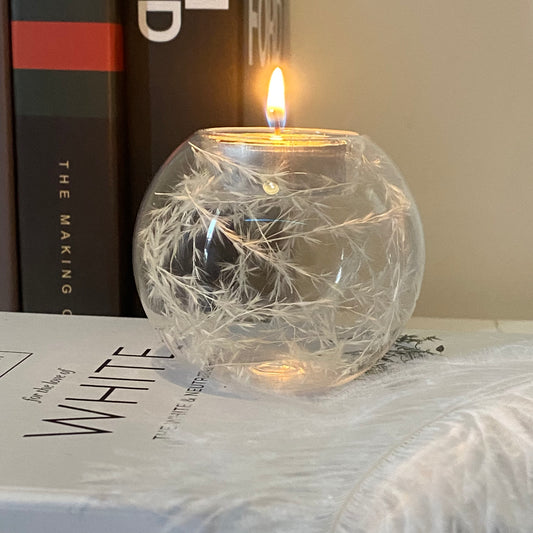 Handmade Whispy Filled '𝓞𝓽𝓲𝓼' Tea-Light Holder