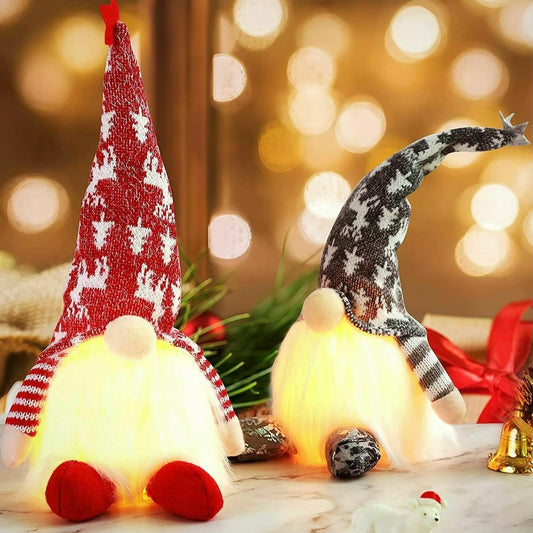 Adorable LED Light Up Christmas Gonk Gnome Decoration