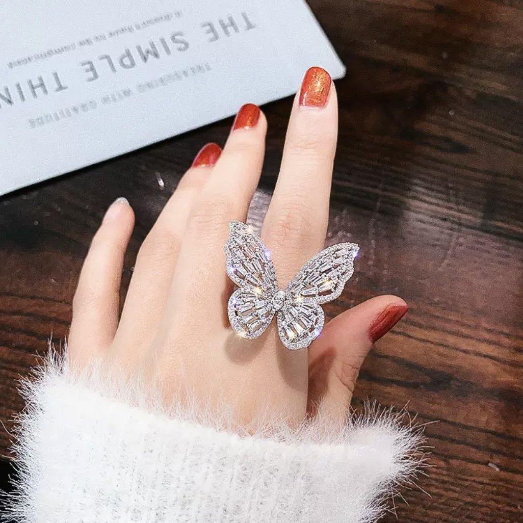 Beautiful Butterfly Bling Ring - Pretty Little Presents