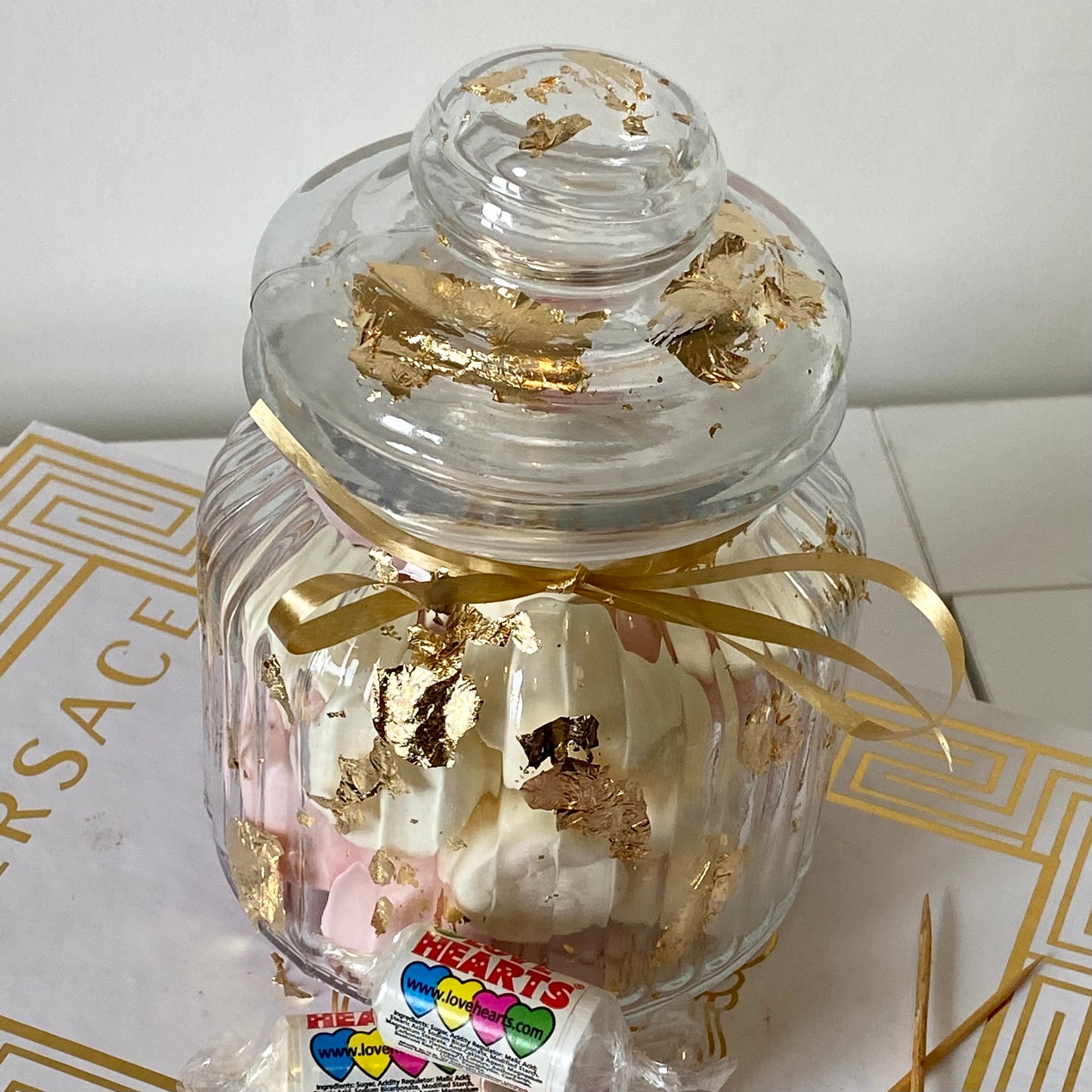 Unique Hand Foiled  '𝓚𝓮𝓮𝓹 𝓘𝓽 𝓢𝔀𝓮𝓮𝓽' Candy Jar