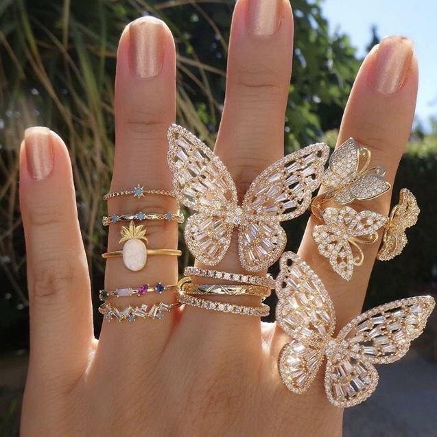 Beautiful Butterfly Bling Ring - Pretty Little Presents