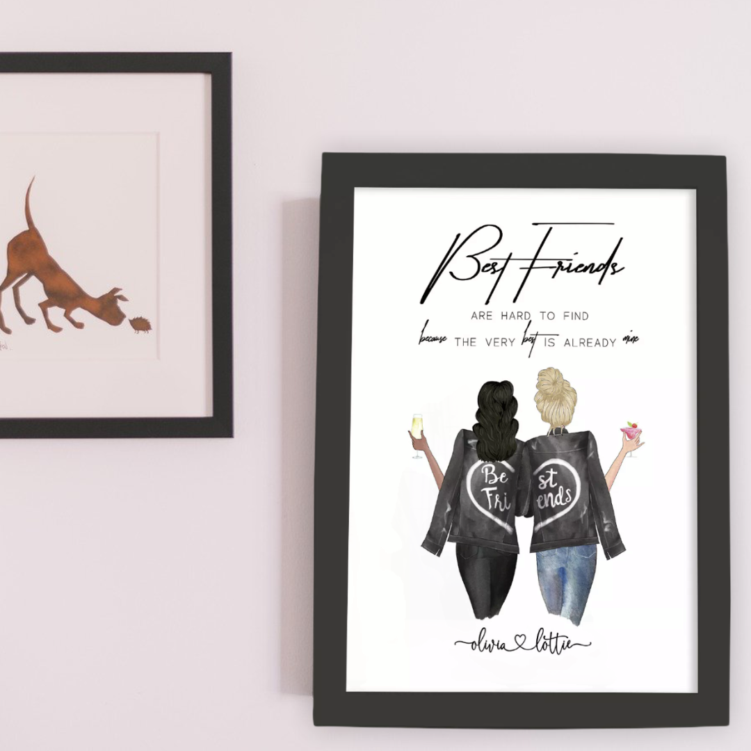 Personalised Best Friend Prints - Pretty Little Presents
