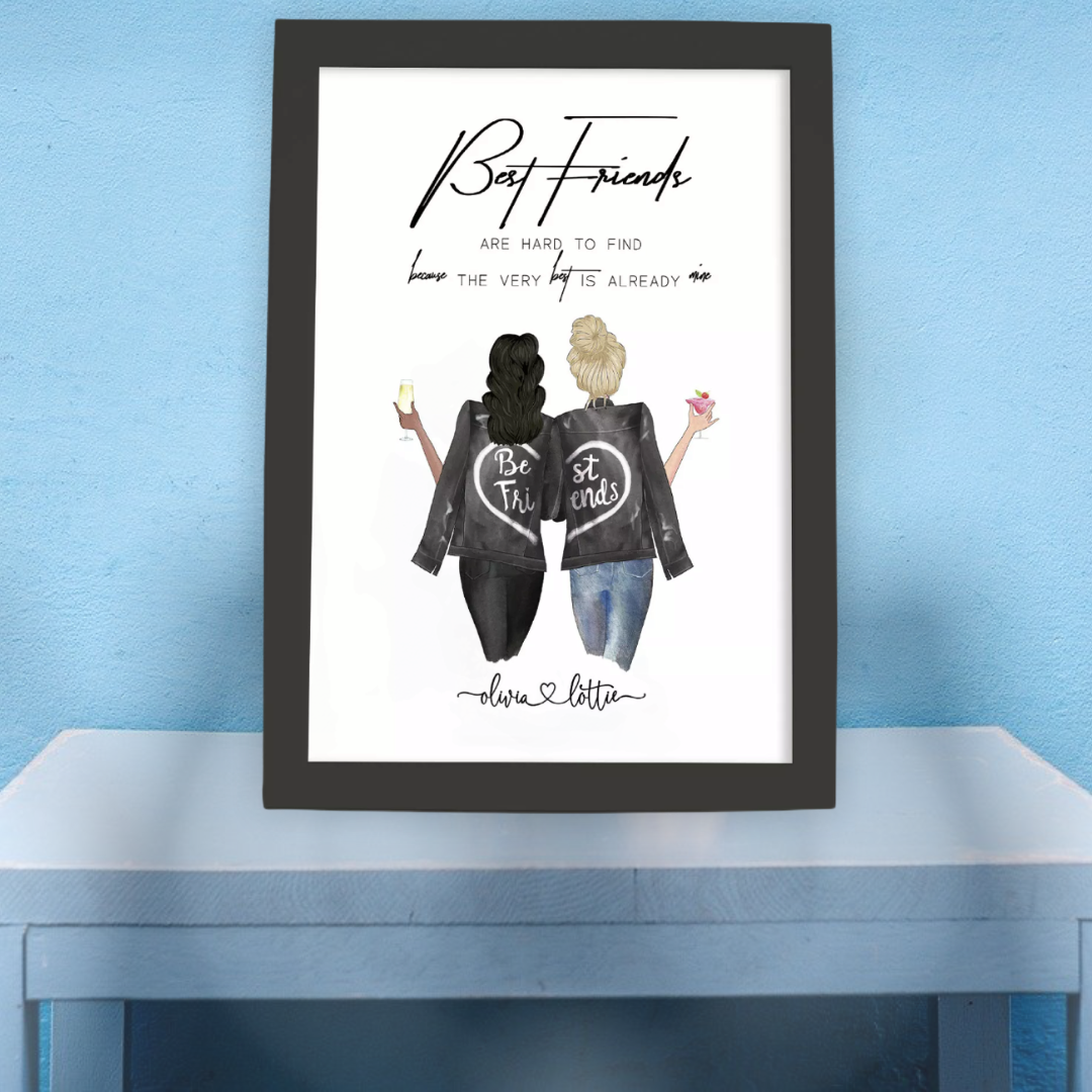 Personalised Best Friend Prints - Pretty Little Presents
