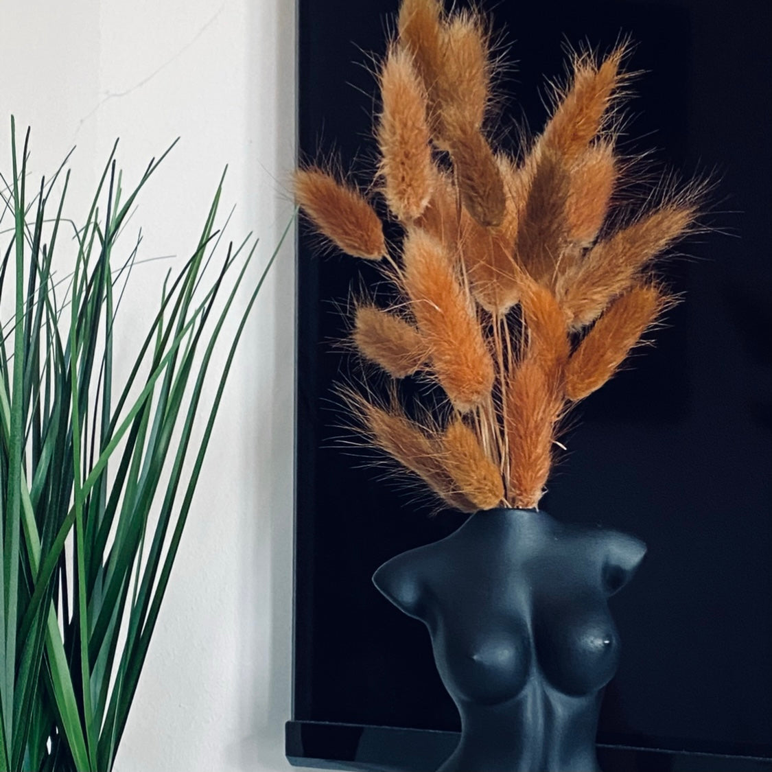 Cute ‘ COFFEE ’ Fluffy Pampas Bunny Tails
