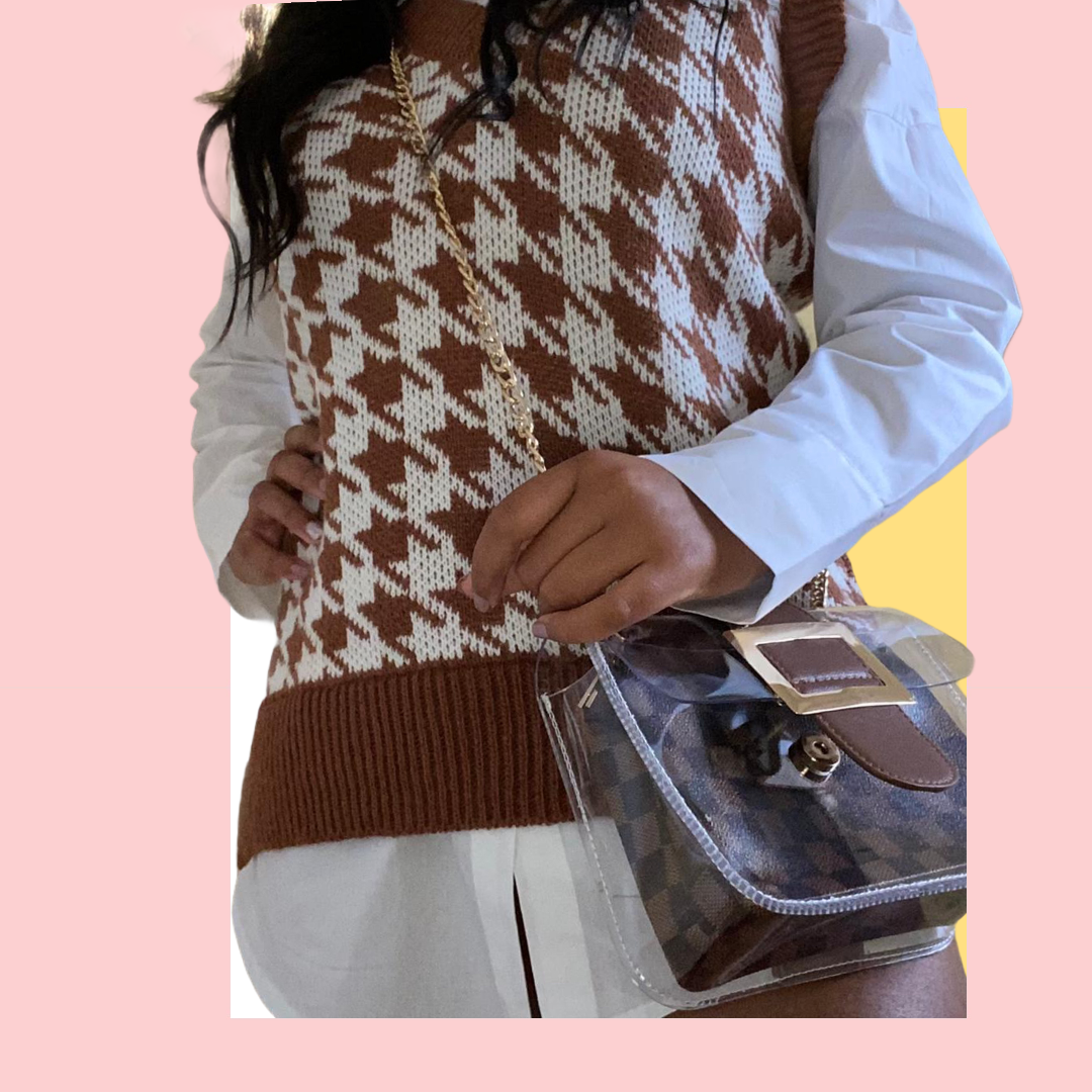 Two Piece 𝓒𝓮𝓵𝔂 Ladies Shirt & Sweater Set - Pretty Little Presents