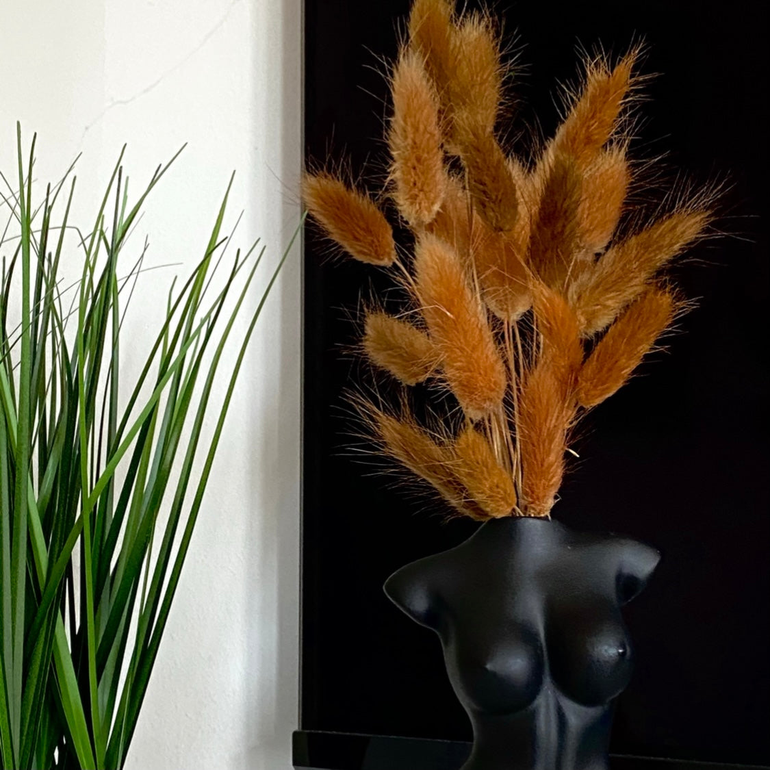 Cute ‘ COFFEE ’ Fluffy Pampas Bunny Tails