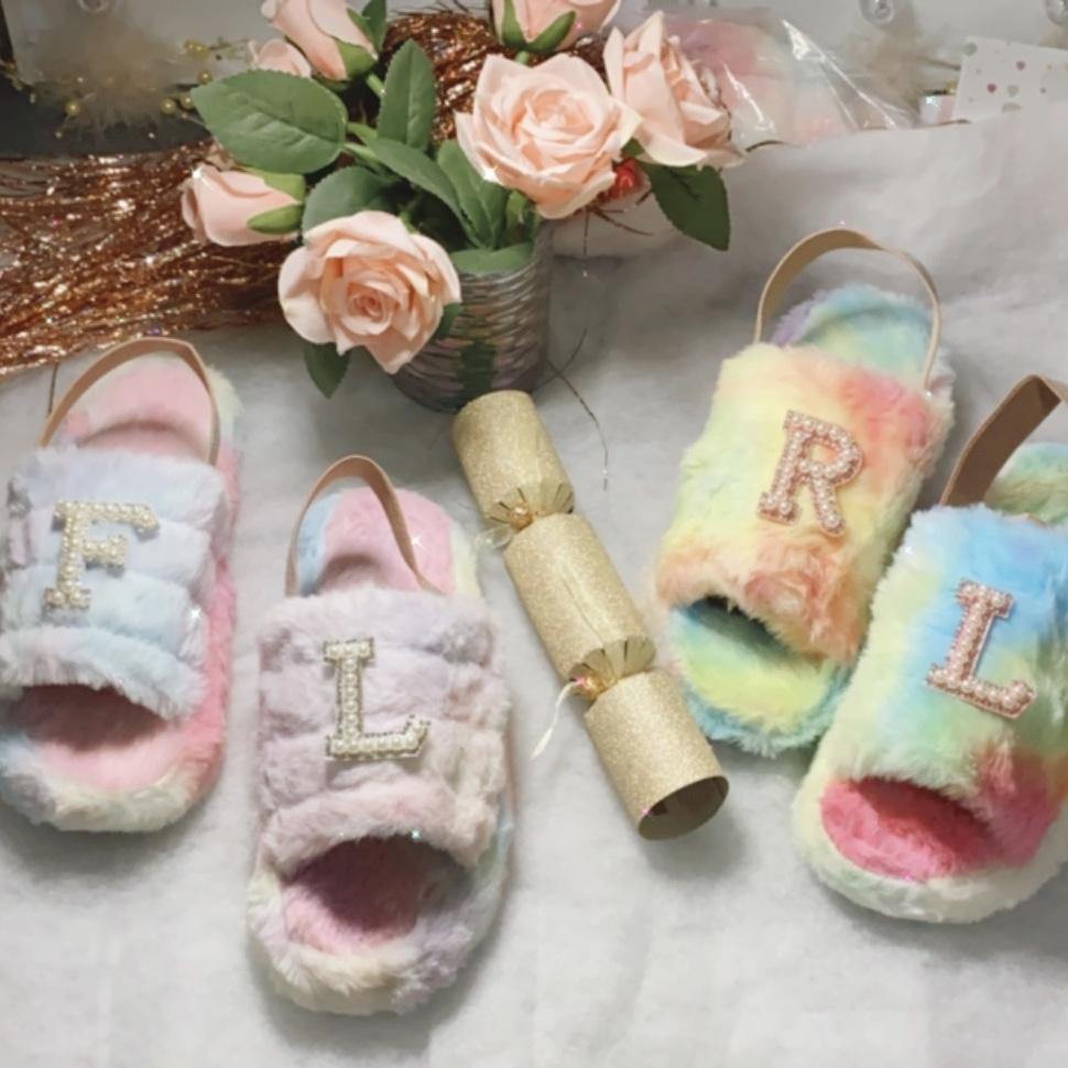 Mummy & Me Fluffy & Soft Faux Fur Slipper Set. - Pretty Little Presents