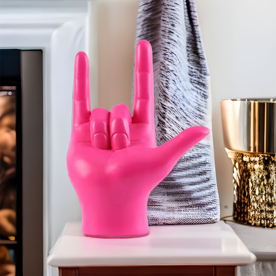 Neon Finger Gesture Hand Ornament