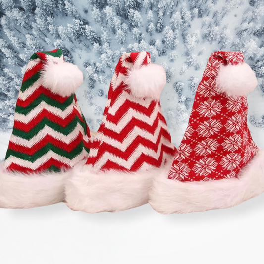 Luxury Ladies Soft Fluffy Fur Mrs Claus Christmas Hats