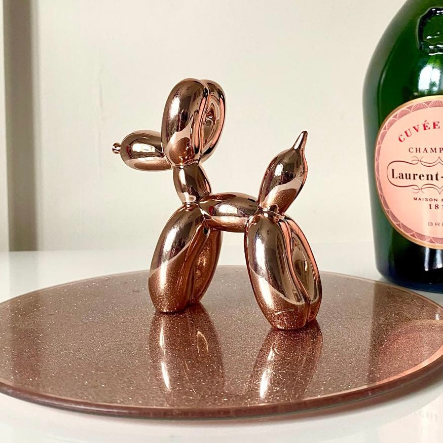 Luxury Metallic ' ROXY ' Resin Art Balloon Dogs