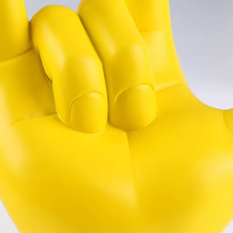 Neon Finger Gesture Hand Ornament