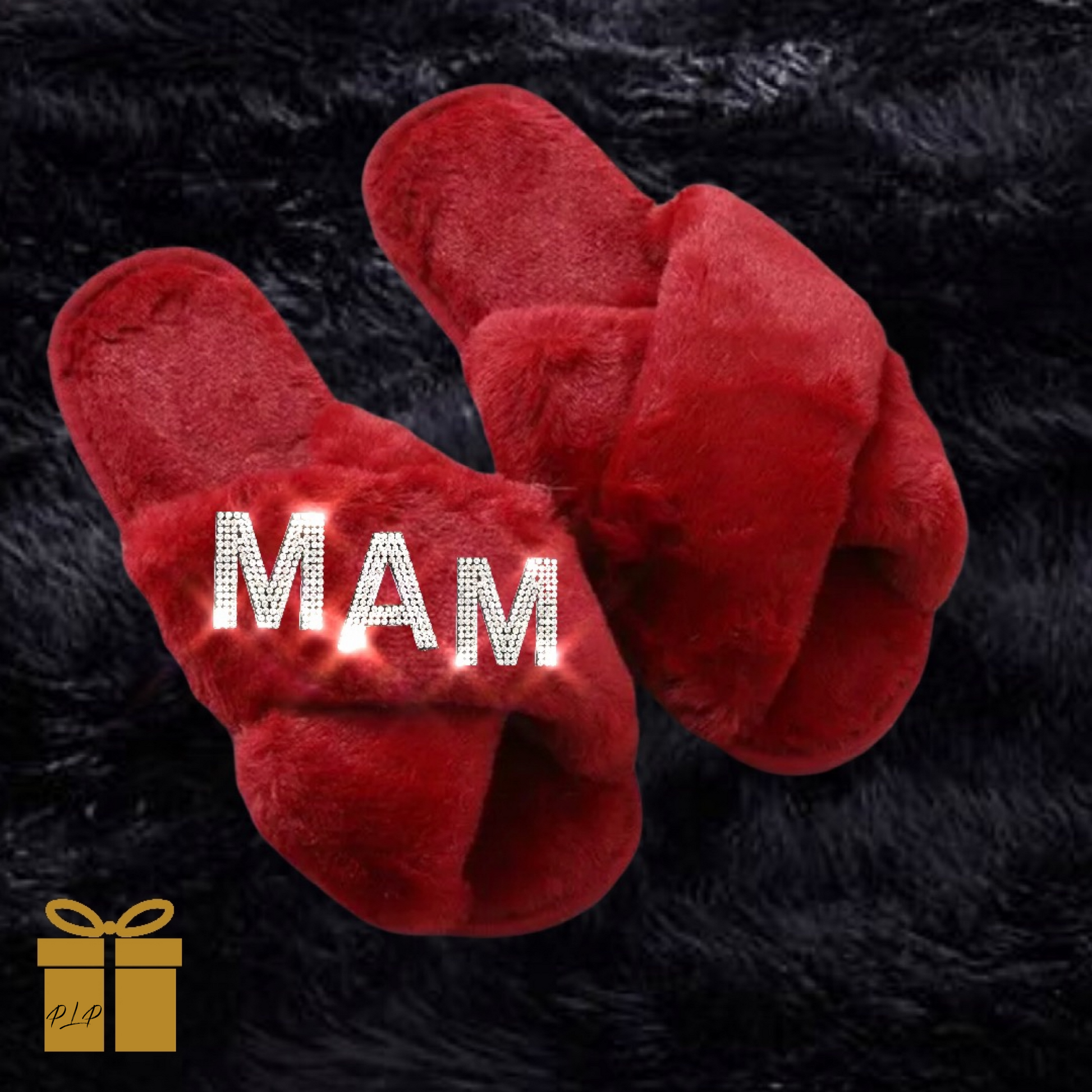 Customised Diamanté  Faux Fur ‘𝓢𝓹𝓮𝓬𝓲𝓪𝓵 𝓔𝓭𝓲𝓽𝓲𝓸𝓷‘ Slippers - Pretty Little Presents