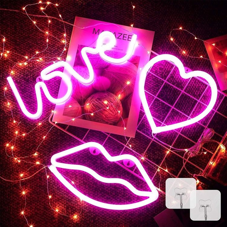 Statement Light Up ' LOVE ' Neon Signs