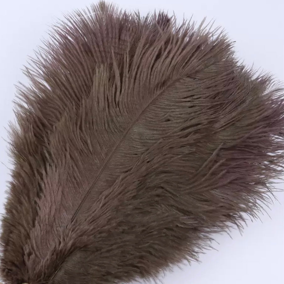 Beatiful Bouquet of '𝓒𝓱𝓸𝓬𝓸𝓵𝓪𝓽𝓮 𝓑𝓻𝓸𝔀𝓷' Ostrich Feathers