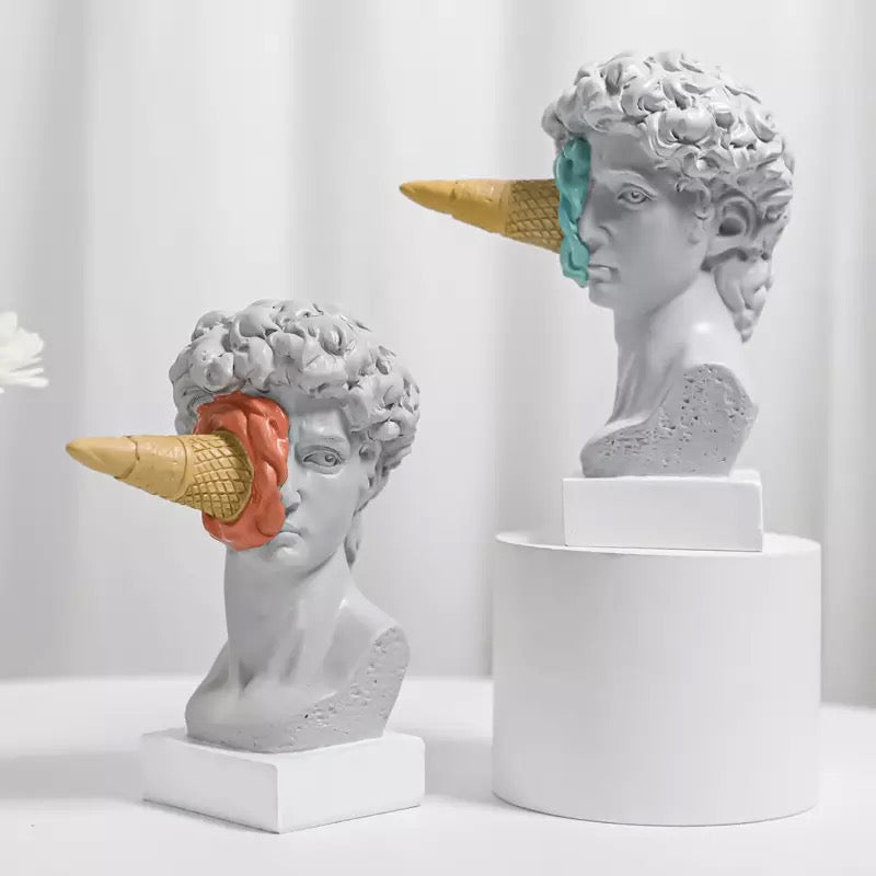 Pop Art Ice Cream Design David Statue