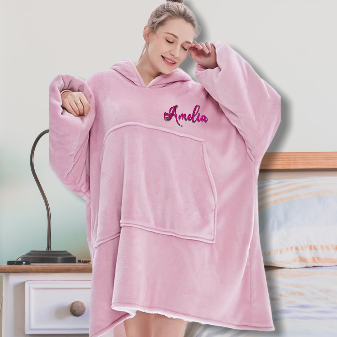 Giant Thick Fluffy Hoodie Blanket