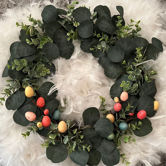 Eucalyptus Easter Egg Wreath
