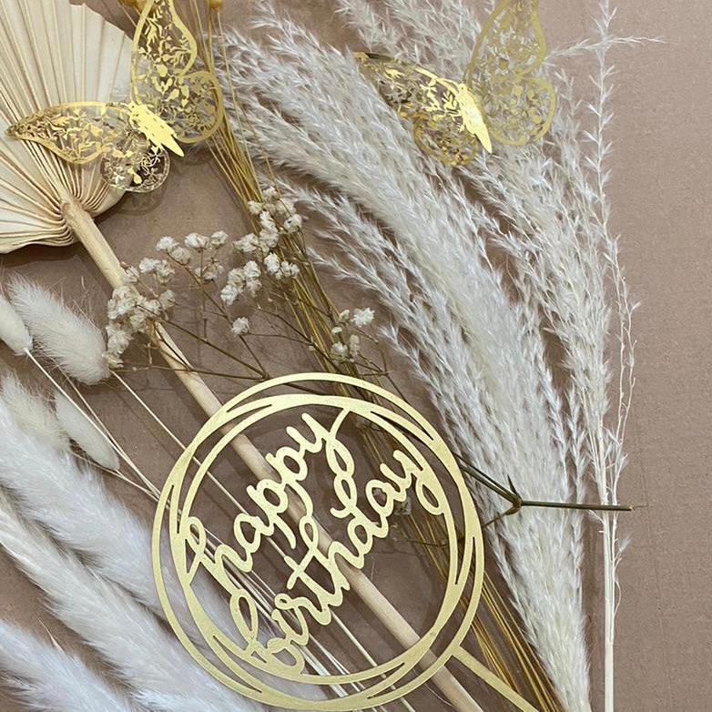 Letterbox Palm Spear & Pampas HATTIE Bouquet